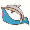 Dolphin Stained Glass Suncatcher