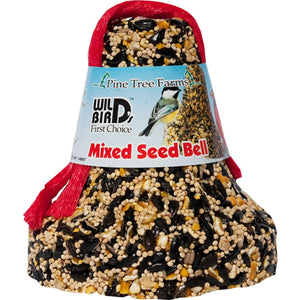 Mixed Hanging Bird Seed Bell 16 oz
