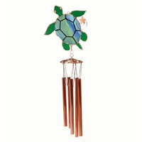 Sea Turtle Stained Glass Wind Chime