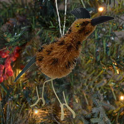 Roadrunner Bristle Brush Ornament