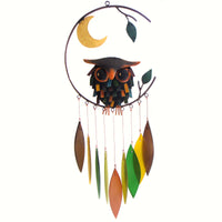 Owl w/Moon Glass Wind Chime