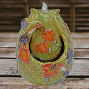 Hummingbird Ceramic Tabletop Fountain
