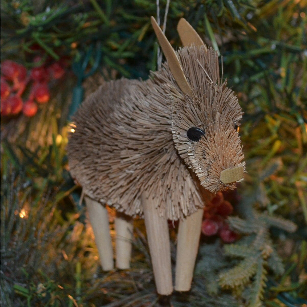 Donkey Bristle Brush Ornament