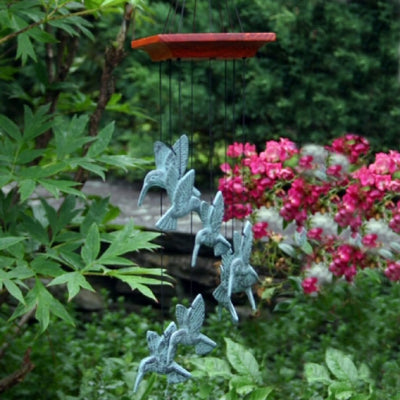 Habitats Hummingbird Spiral Wind Chime