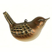 House Wren Glass Bird Ornament