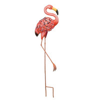 Solar Light Metal Garden Stake - Flamingo