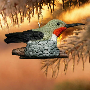 Nesting Hummingbird Tree Ornament