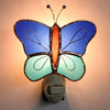 Blue Butterfly Stained Glass Night Light