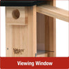 Bluebird Nesting Box Birdhouse w/Window