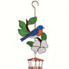 Bluebird Stained Glass Wind Chime 40 inch