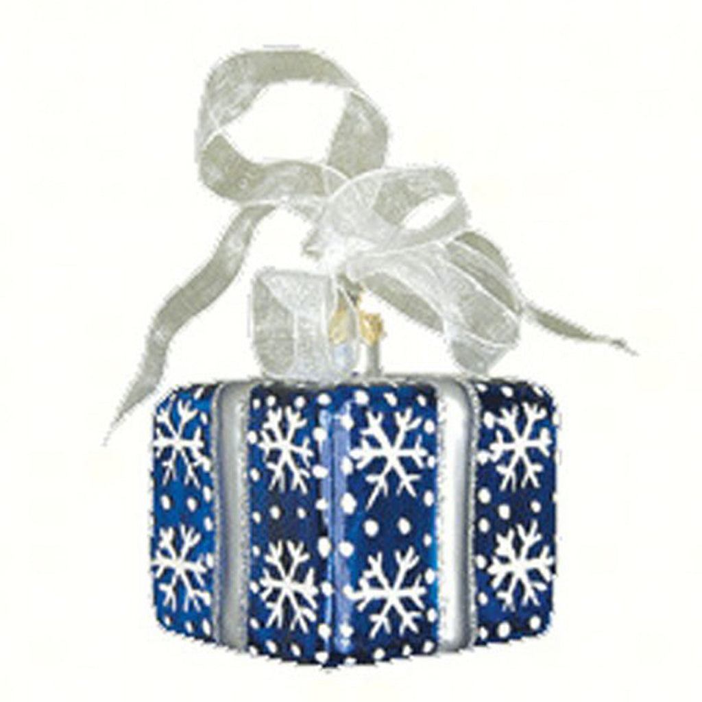 Gift Square Snowflakes Christmas Ornament