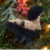 Skunk Bristle Brush Ornament