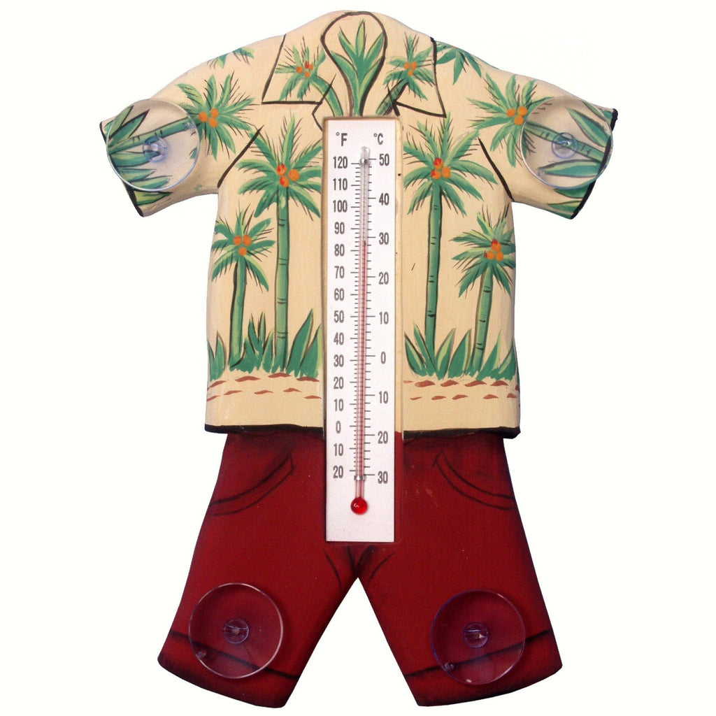 Hawaiian Outfit Window Thermometer Small