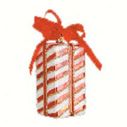 Gift Tall Stripes Christmas Ornament