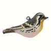 Yellow Throated Warbler Glass Ornament