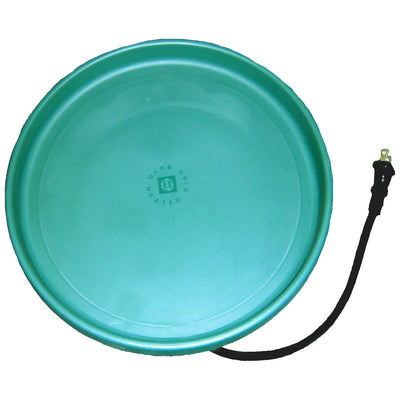 Heated Bird Bath Pan Green 14 inch