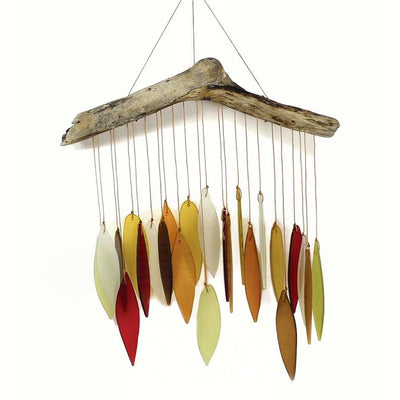 Autumn Leaves Glass Wind Chime