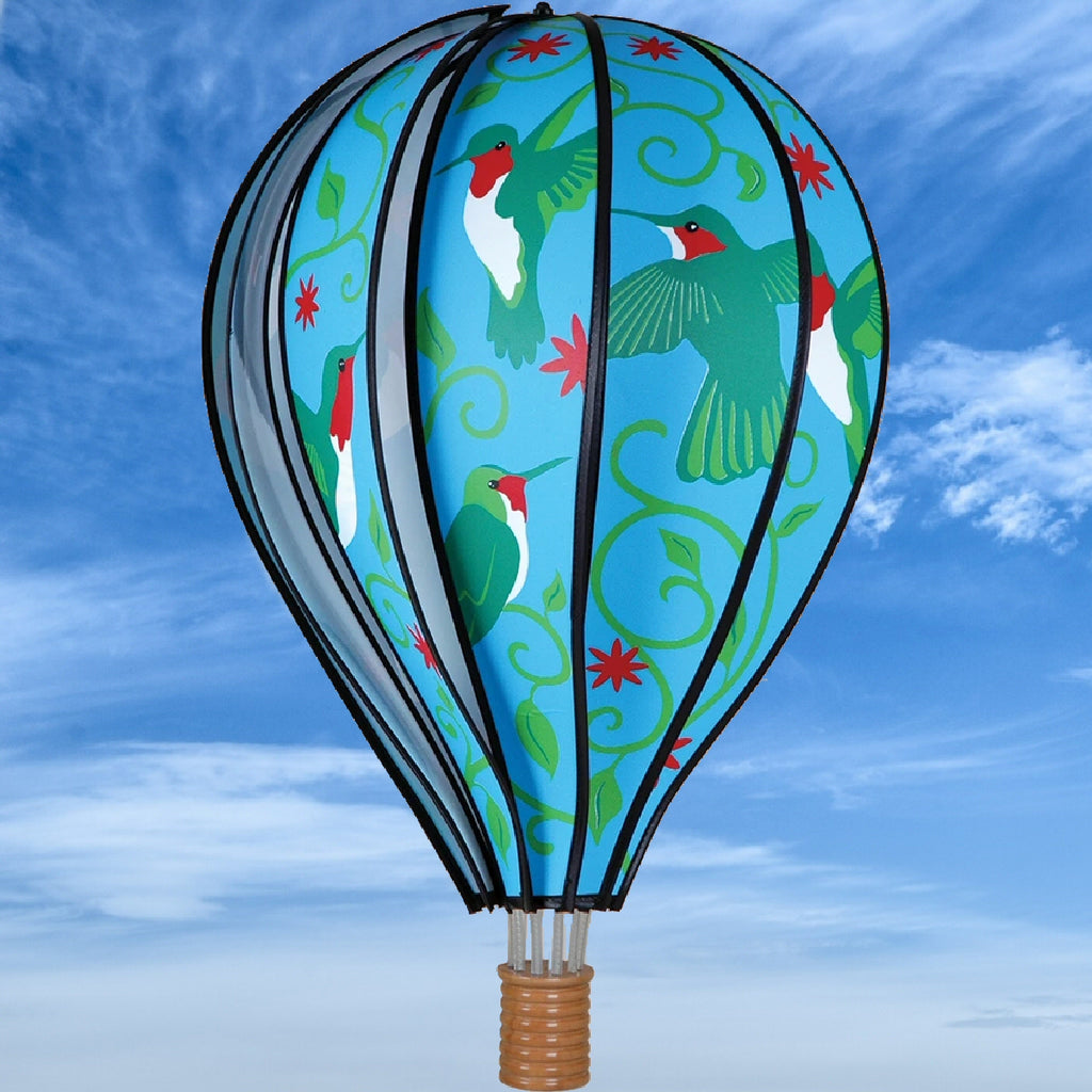 Hummingbirds Hot Air Balloon Spinner 22 inch