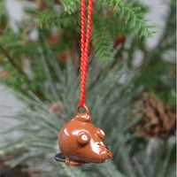 Beaver Marble Mini Ornament Set of 3