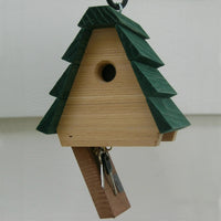 Hide-A-Key Cedar Birdhouse