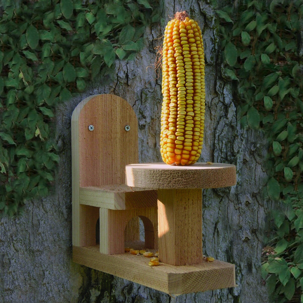 Bistro Table Cedar Squirrel Feeder