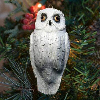 Snowy Owl Hanging Tree Ornament