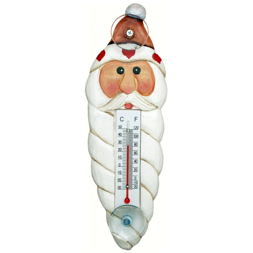 Santa Head Window Thermometer Small