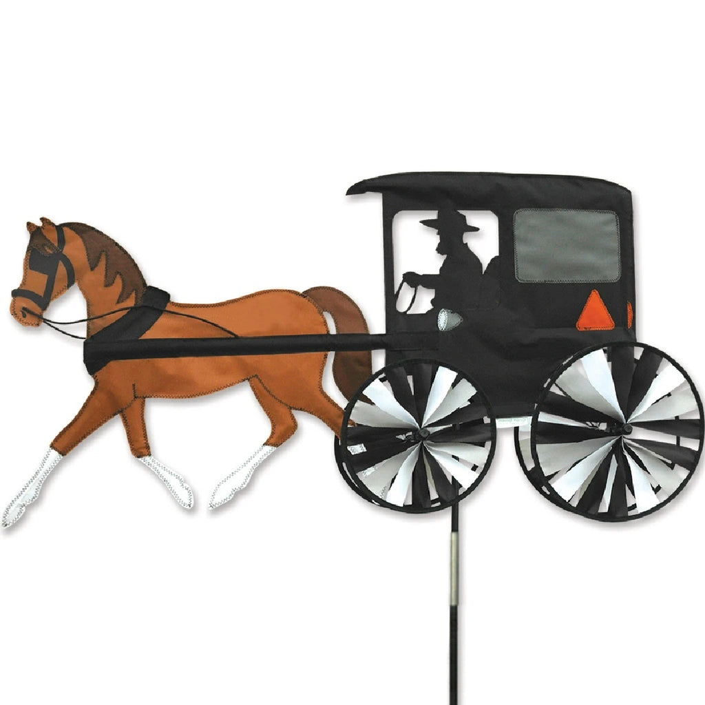Horse & Buggy Wind Spinner 37 inch