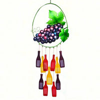 Grapes & Glass Bottles Wind Chime