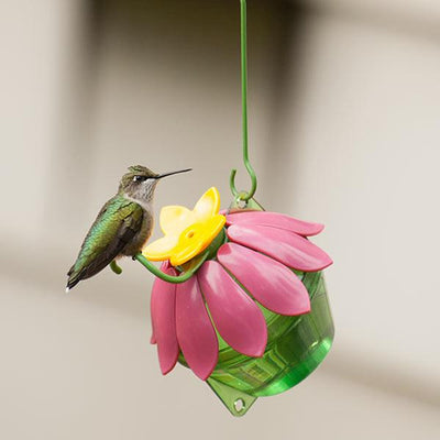 So Real Pink Flower Mini Hummingbird Feeder