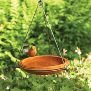 Ceramic Spice Birdbath w/Hanger