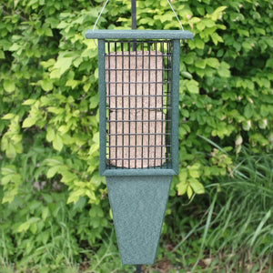 Double Suet Recycled Bird Feeder w/Tail Prop