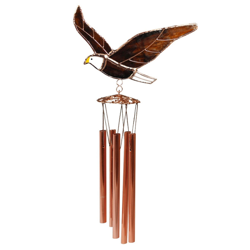 Bald Eagle Stained Glass Wind Chime