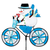 Snowman Bicycle Wind Spinner 30 inch