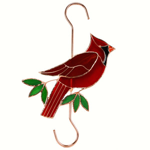 Cardinal Stained Glass Hanging Hook