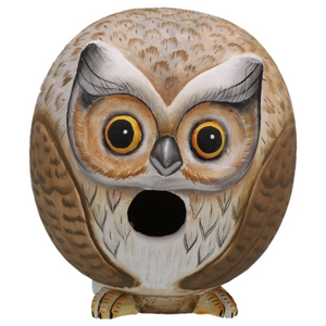 Owl Gord-O Wooden Birdhouse