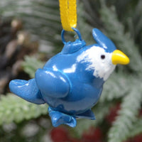 Blue Jay Marble Mini Ornament Set of 3