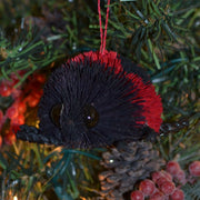 Ladybug Bristle Brush Ornament