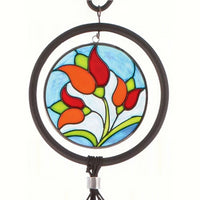 In Memory Stained Glass Sonnet Chime 35 inch
