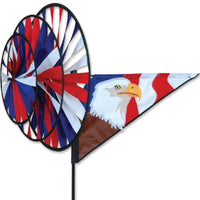 Patriotic Eagle Triple Wind Spinner
