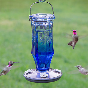 Sapphire Starburst Hummingbird Feeder