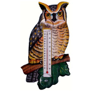Great Horned Owl Window Thermometer Small