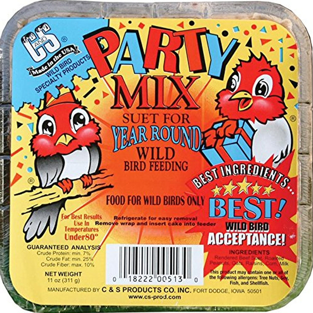 Party Mix Suet Cake 11 oz - 3 pack - Momma's Home Store