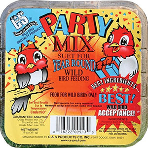 Party Mix Suet Cake 11 oz - 3 pack - Momma's Home Store