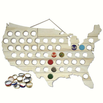 USA Bottle Cap Map