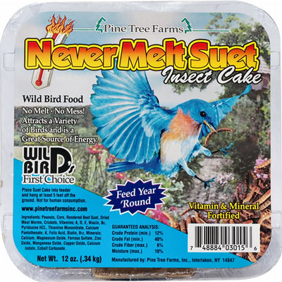 Never Melt Suet Insect Cake 12 oz - 3 pack