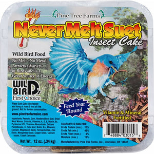 Never Melt Suet Insect Cake 12 oz - 3 pack