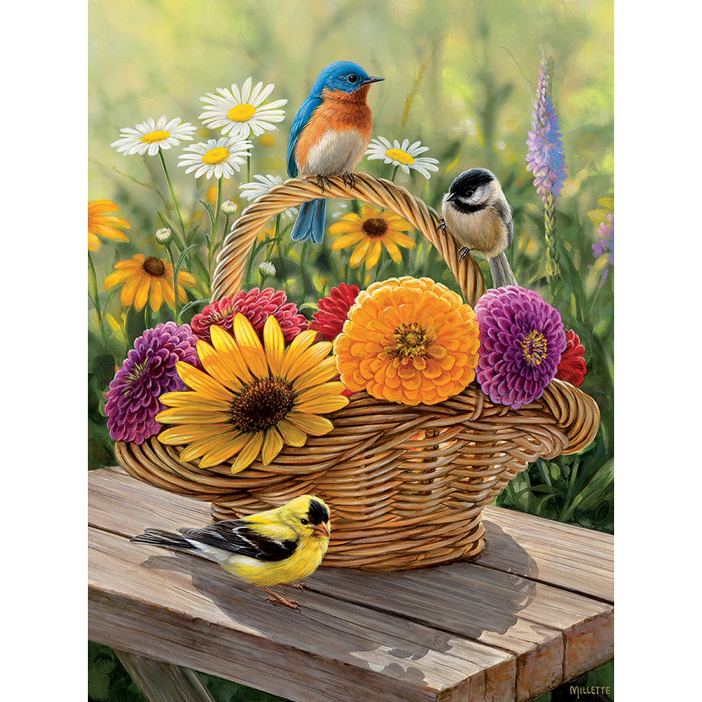 Bluebird & Bouquet 35 Piece Tray Puzzle