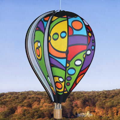 Rainbow Orbit Hot Air Balloon Spinner 26 inch