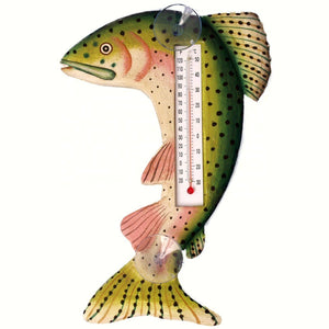 Trout Window Thermometer Small